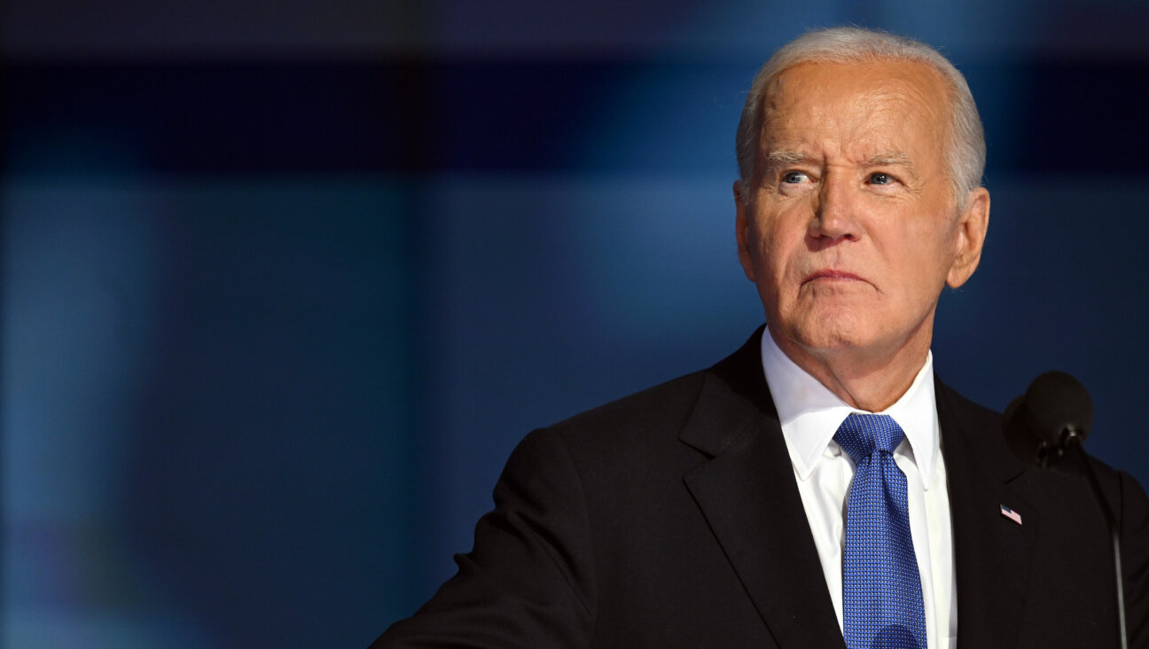 President Joe Biden speaks onstage during the first day of the Democratic National Convention at the United Center on August 19, 2024 in Chicago, Illinois. (Brandon Bell/Getty Images)