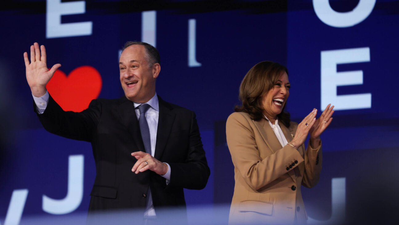 Second Gentleman Doug Emhoff and Democratic presidential candidate Vice President Kamala Harris at the Democratic National Convention in Chicago.