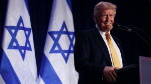 Donald Trump speaks before prominent Jewish donors at an event titled “Fighting Anti-Semitism in America” at the Hyatt Regency Capitol Hill, Washington D.C., Sept. 19.