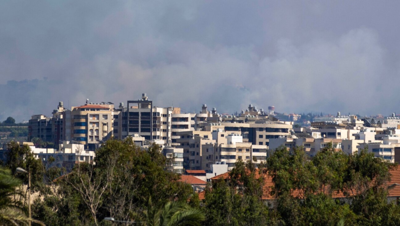 Smoke rises from an Israeli strike that hit Tyre, Lebanon, Sept. 26, 2024. (Daniel Carde/Getty Images)