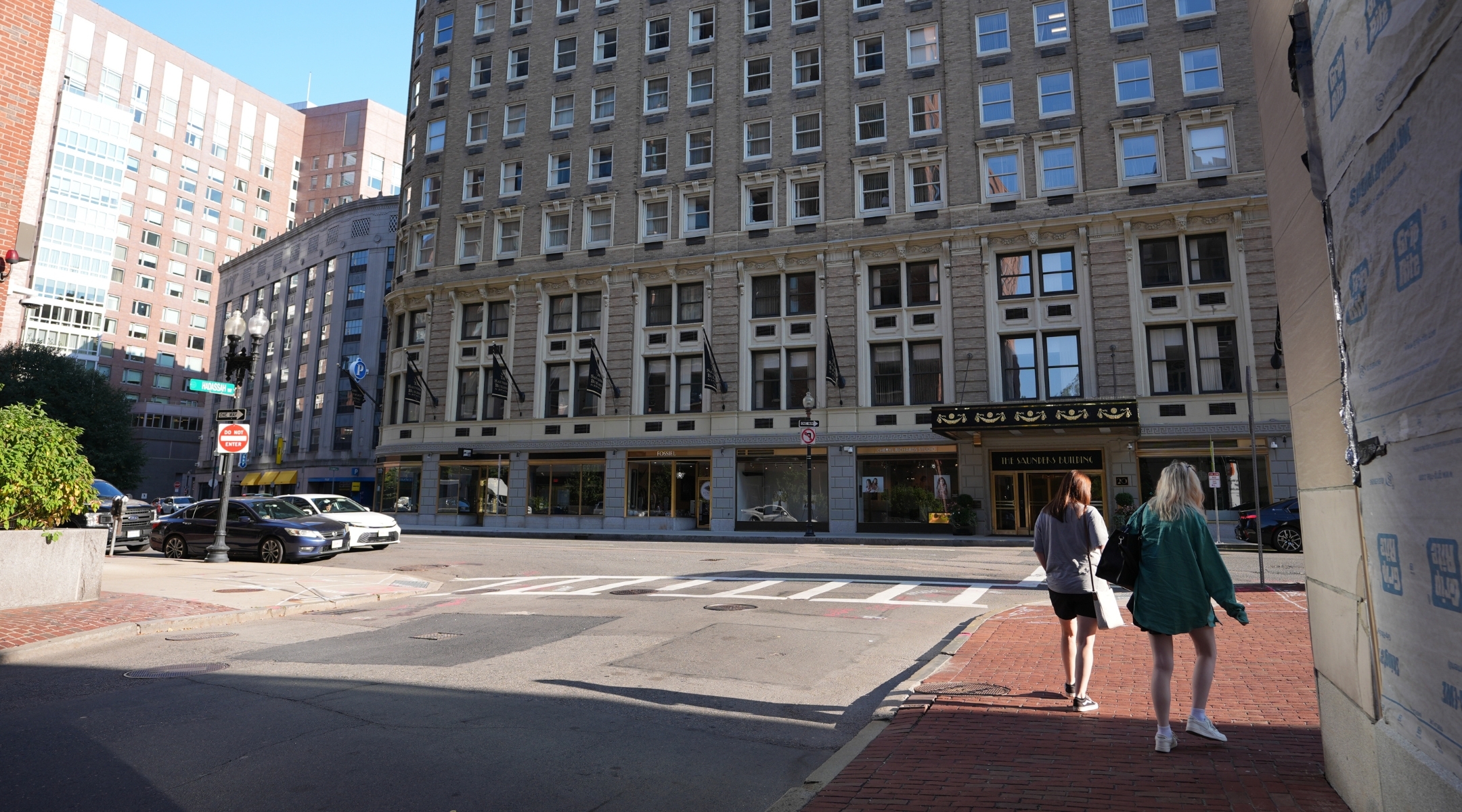 Matt Nelson was rushed to the hospital with severe burn wounds after setting himself on fire outside the Israeli consulate in Boston Wednesday night, in protest of the Israel-Hamas war. (Lokman Vural Elibol/Anadolu via Getty Images)