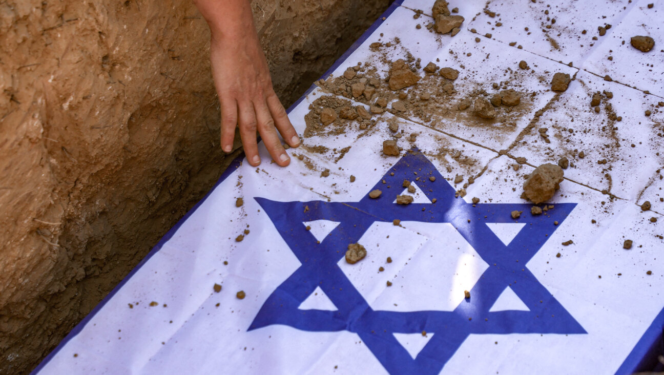 The coffin of Yagev Buchshtav, one of the hostages taken captive during the Oct. 7 Hamas attacks.