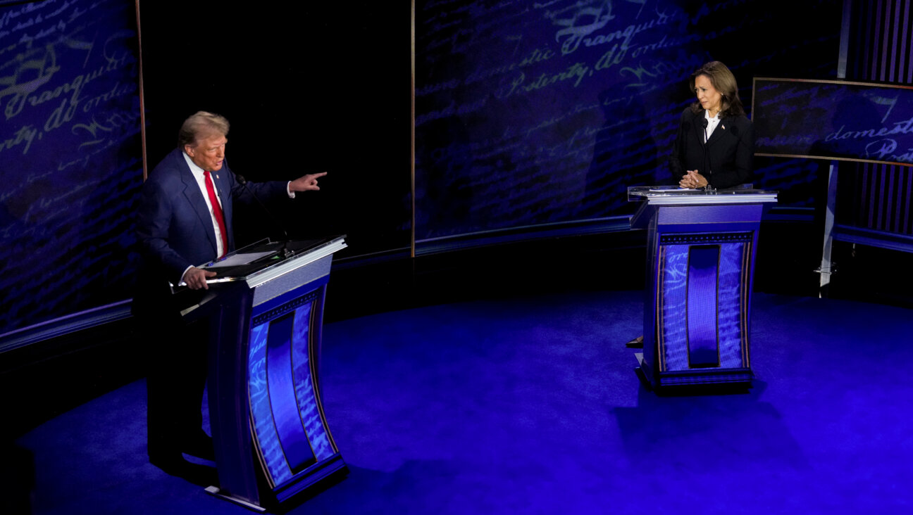 Vice President Kamala Harris and former President Donald Trump during the presidential debate at the Pennsylvania Convention Center in Philadelphia Sept. 10.