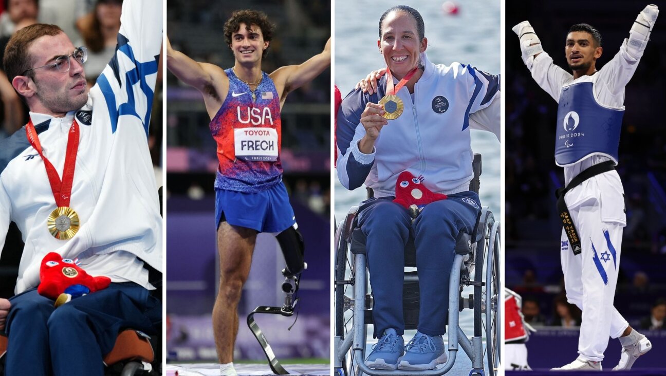 L-R: Paralympic gold medalists Ami Dadaon, Ezra Frech, Moran Samuel and Asaf Yasur. (Getty Images)