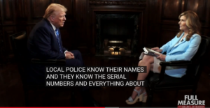 Host Sharyl Attkinsson interviews former President Donald Trump on Full Measure on Sunday. 