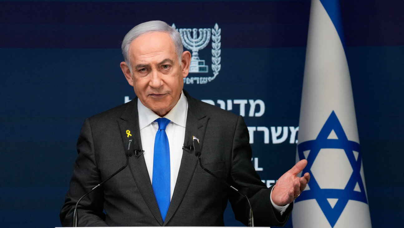 Israeli Prime Minister Benjamin Netanyahu speaks during a news conference in Jerusalem on Sept. 2. 