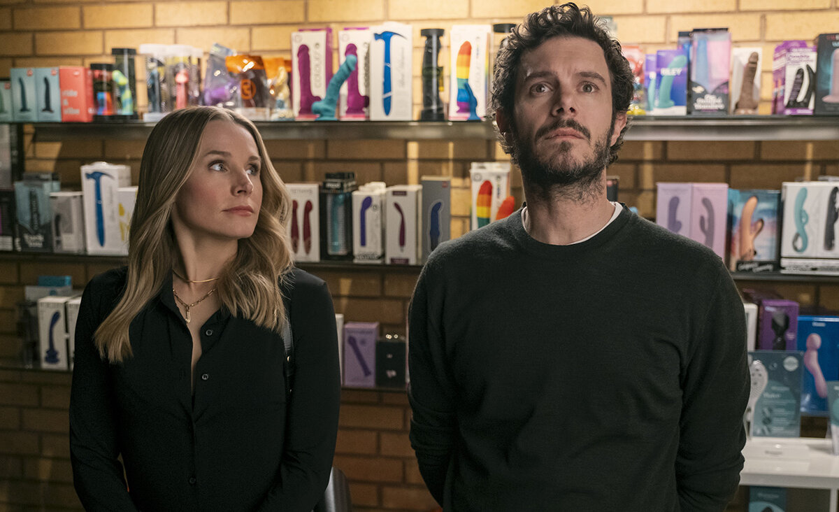 Kristen Bell and Adam Brody in Netflix's <i>Nobody Wants This</i>.