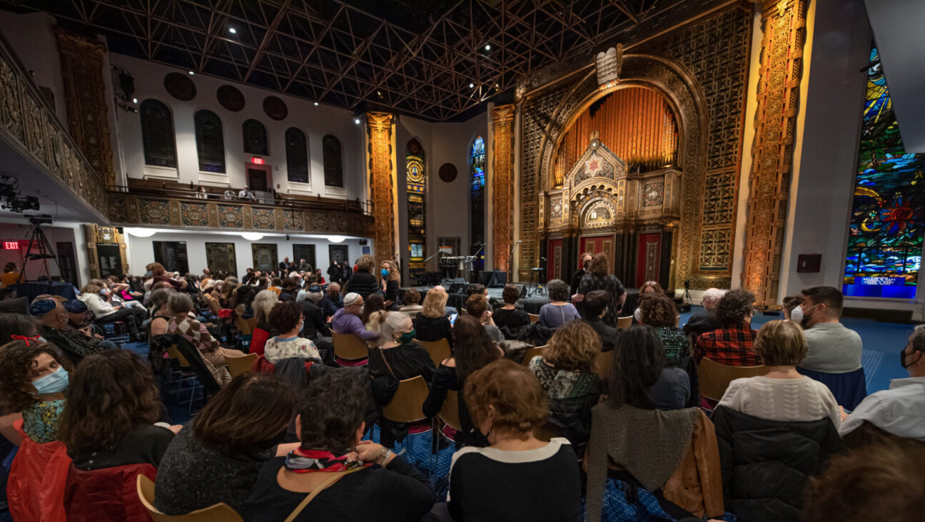 B’nai Jeshurun, a synagogue on Manhattan’s Upper West Side, seen here in March 2022, hosts events and was a setting in the 2000 film “Keeping the Faith.” Noam Galai/Getty Images)