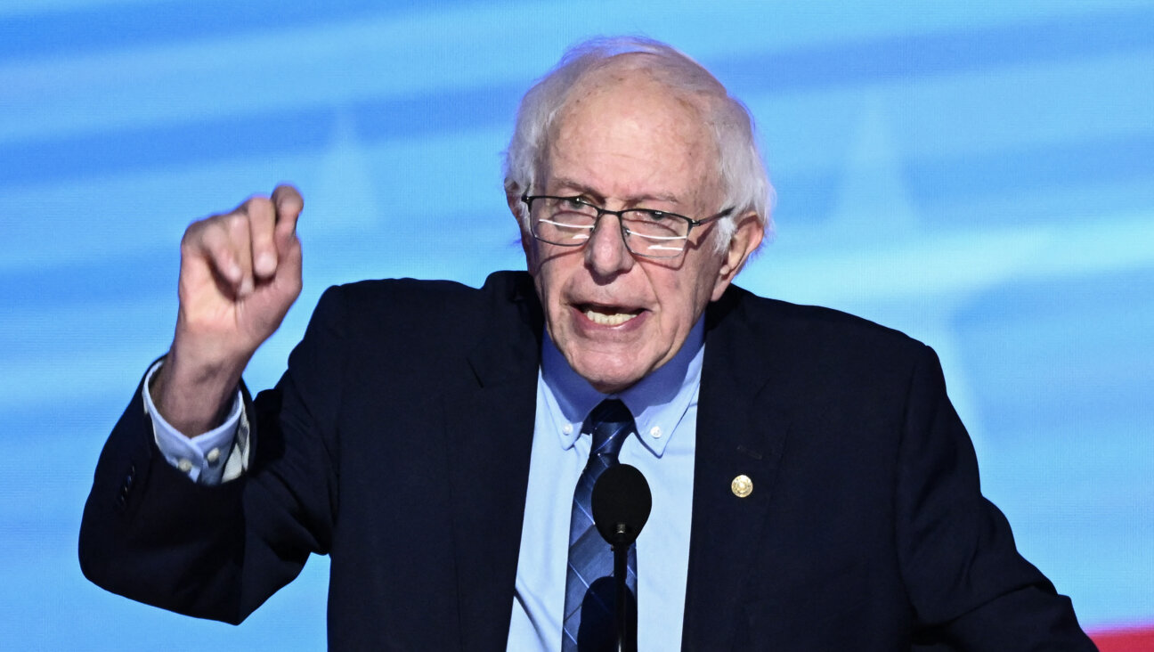 U.S. Senator Bernie Sanders, Independent from Vermont, speaks on the second day of the Democratic National Convention in Chicago on Aug. 20, 2024.