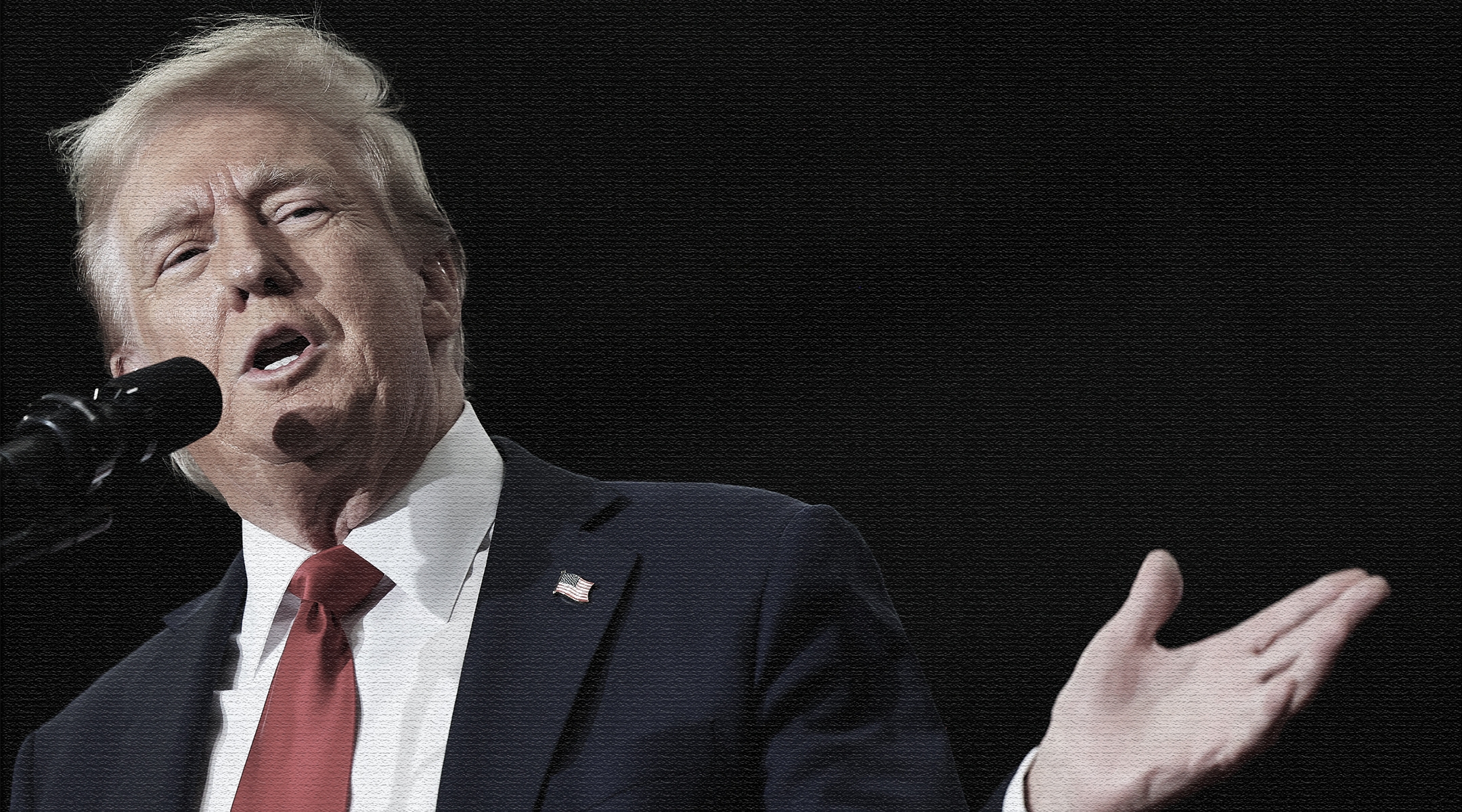 Former U.S. President Donald Trump speaks during a Republican presidential campaign rally at Riverfront Sports in Scranton, Pennsylvania, Oct. 9, 2024. (Michael M. Santiago/Getty Images)