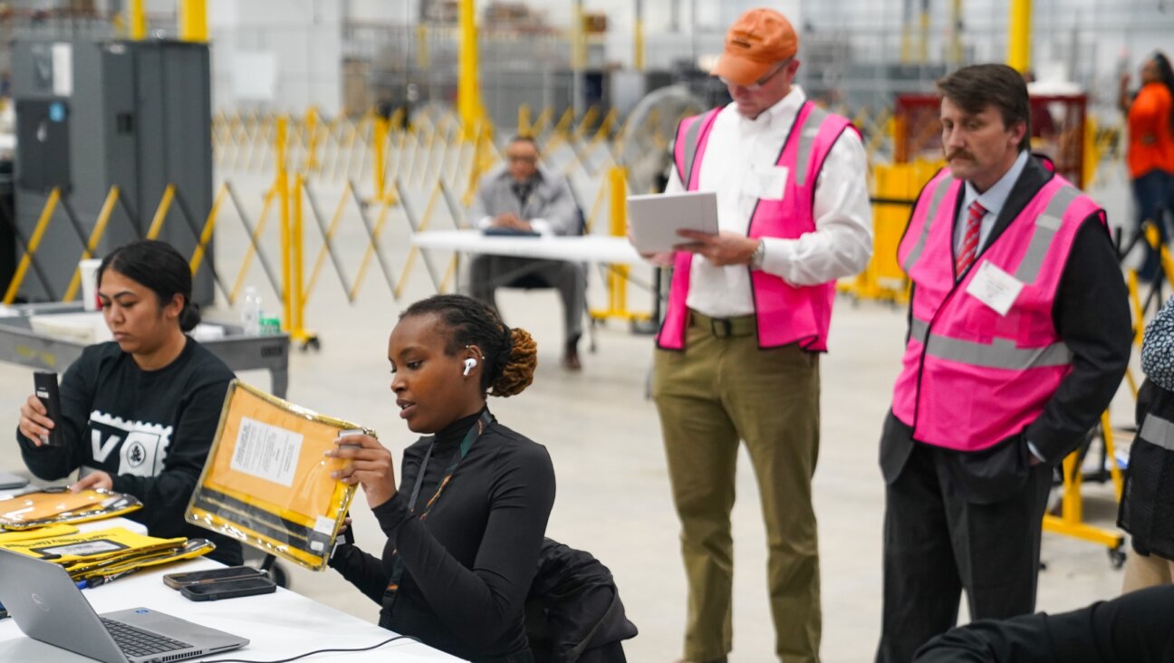 Ballots are tabulated on election night at the Fulton County Election Hub and Operation Center, Fairburn, Georgia, Nov. 5, 2024 in Fairburn, Georgia. (Megan Varner/Getty Images)