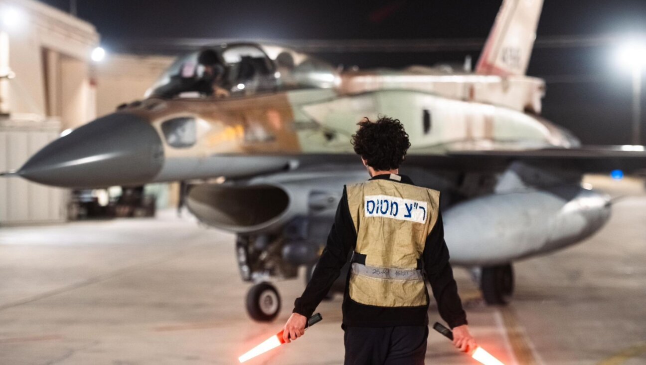 A fighter jet being prepared ahead of the Israeli army’s attack on Iran, Oct. 26, 2024. (Israel Defense Forces (IDF)/Handout/Anadolu via Getty Images)