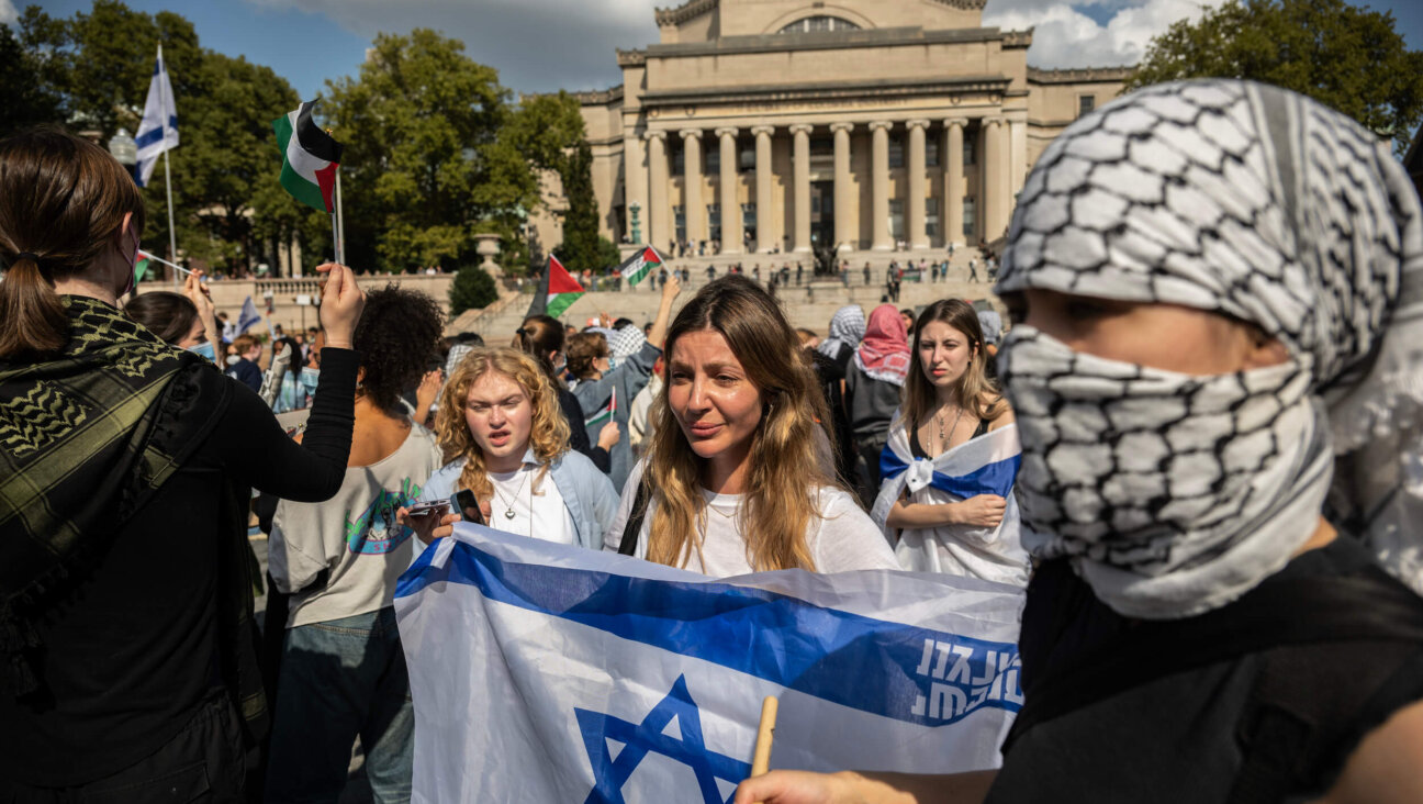 Students protest against the war in Gaza and in support of Israel on the first anniversary of Oct. 7.