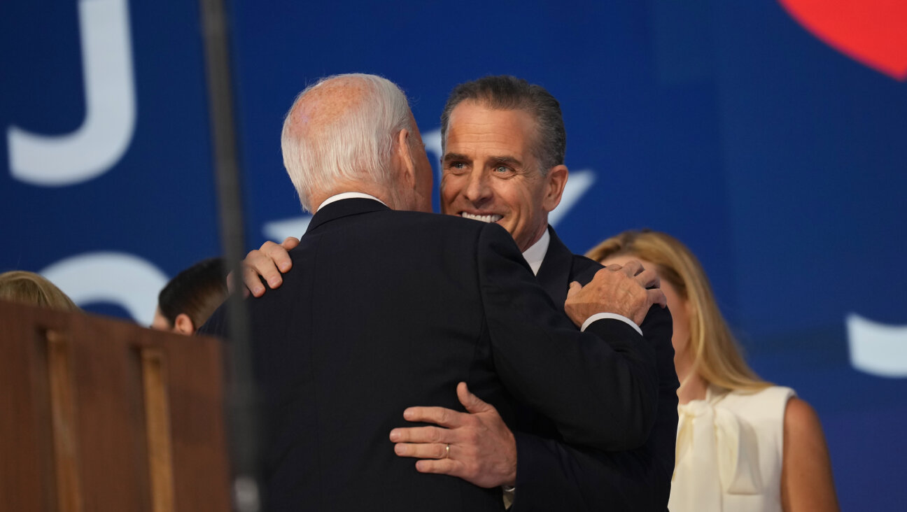 President Biden embraces his son, Hunter, earlier this fall.