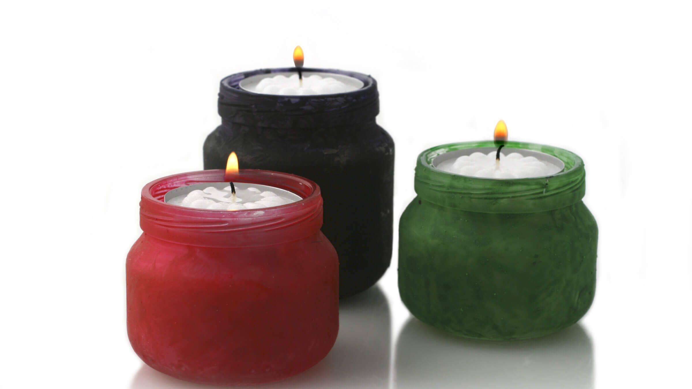 At the Alexandria Black History Museum Kwanzaa candles display the traditional colors of black, red and green.