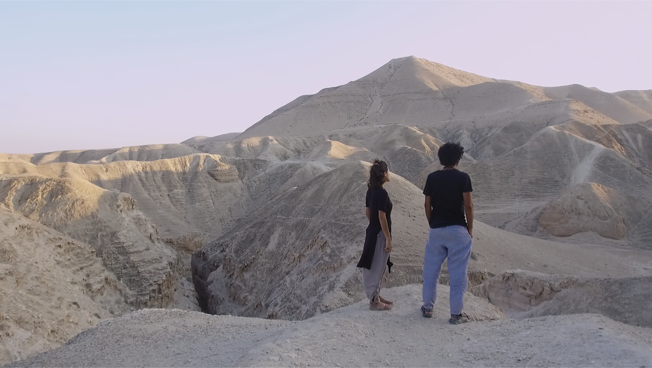 An Israeli woman and Palestinian man together in Joy Sela's <i>The Other</i>.