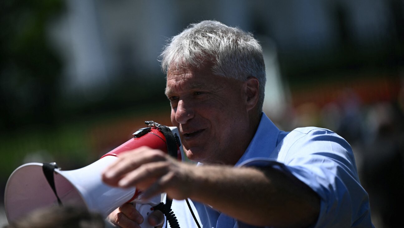 Environmental lawyer Steven Donziger speaks outside the White House in July 2024 calling for President Joe Biden to pardon him.