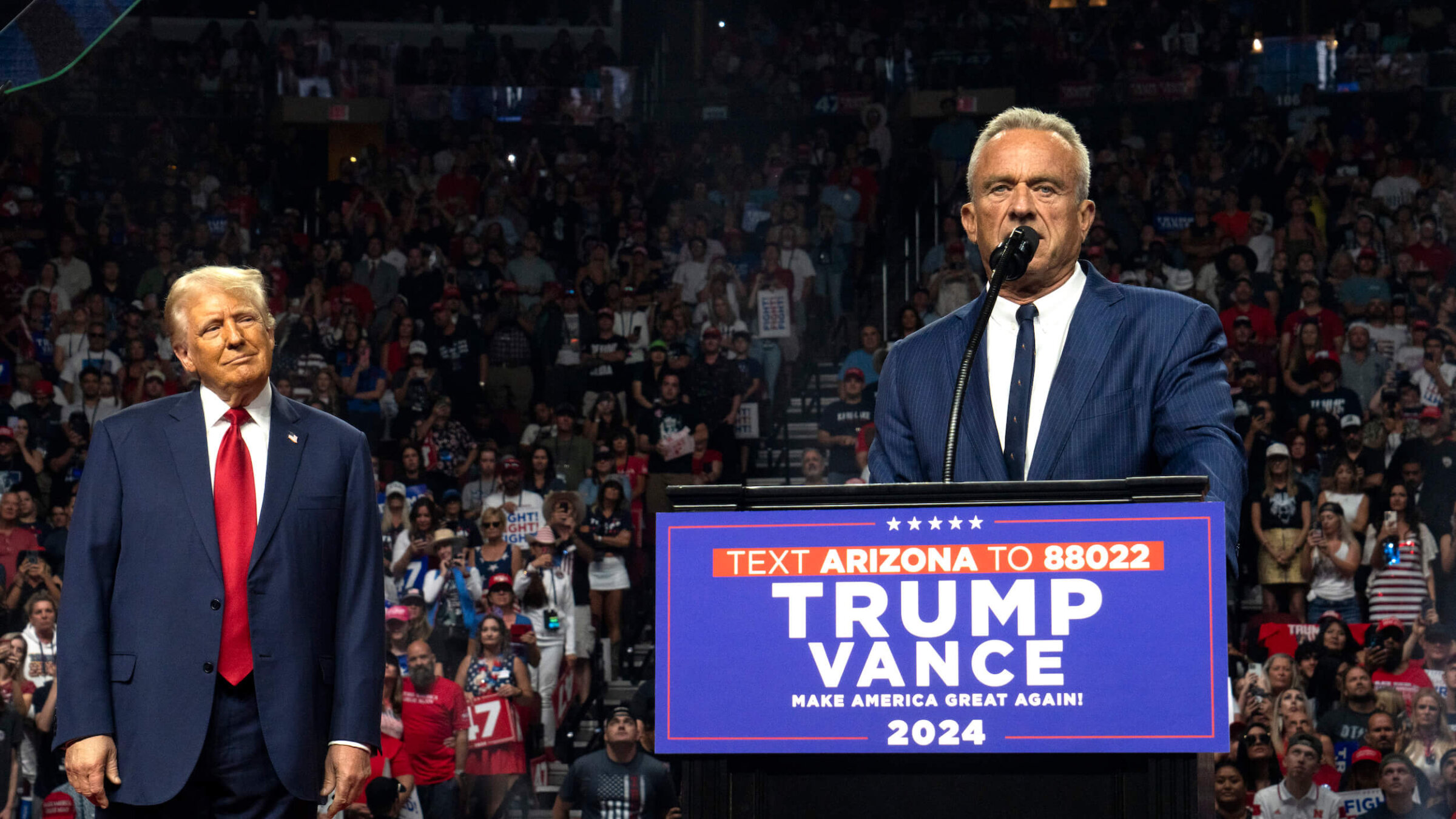 Robert F. Kennedy Jr., right, with President-elect Donald Trump.