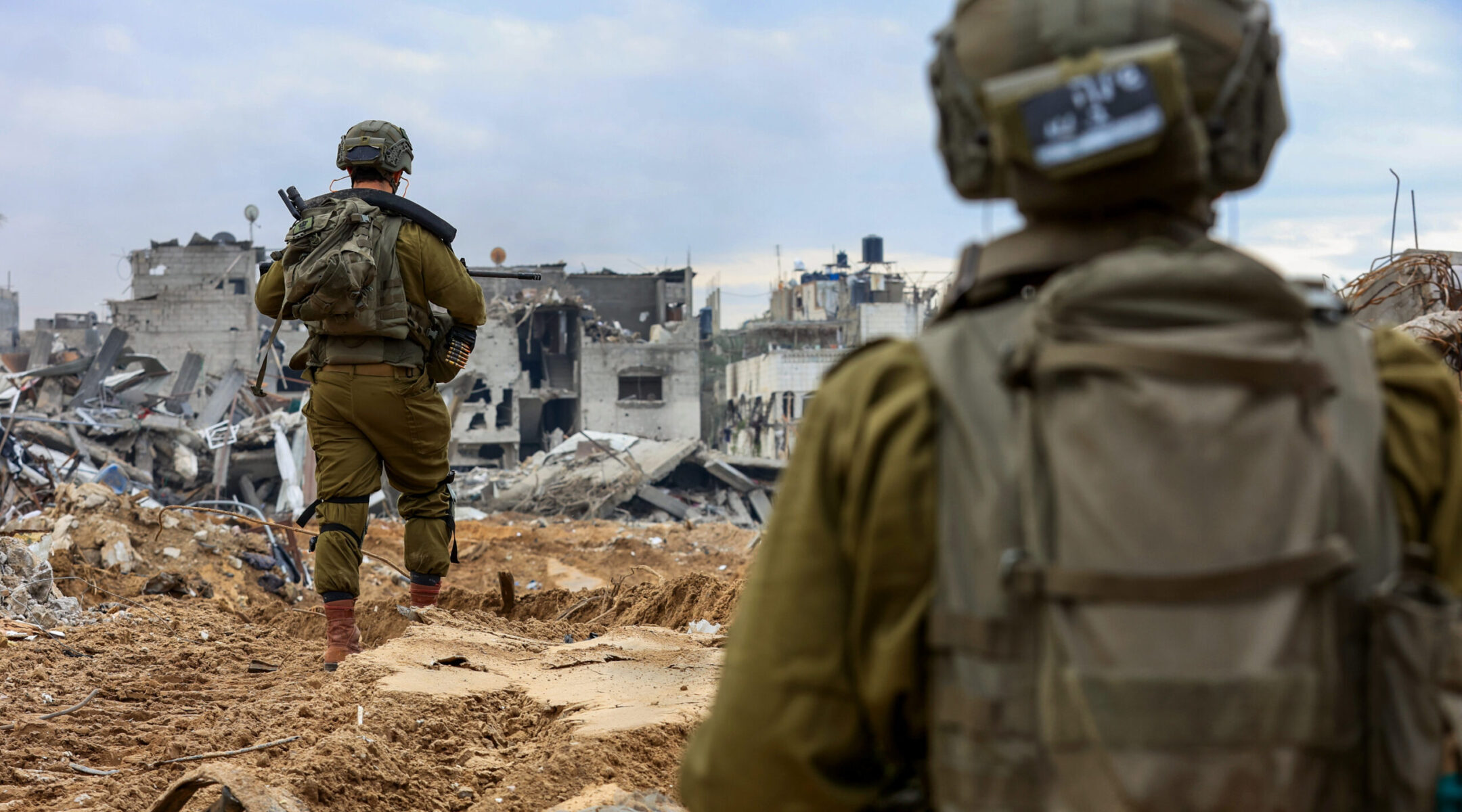 Israeli soldiers operate in Beit Lahia, in the northern Gaza Strip, on Nov. 28, 2024. (Oren Cohen/Flash90)