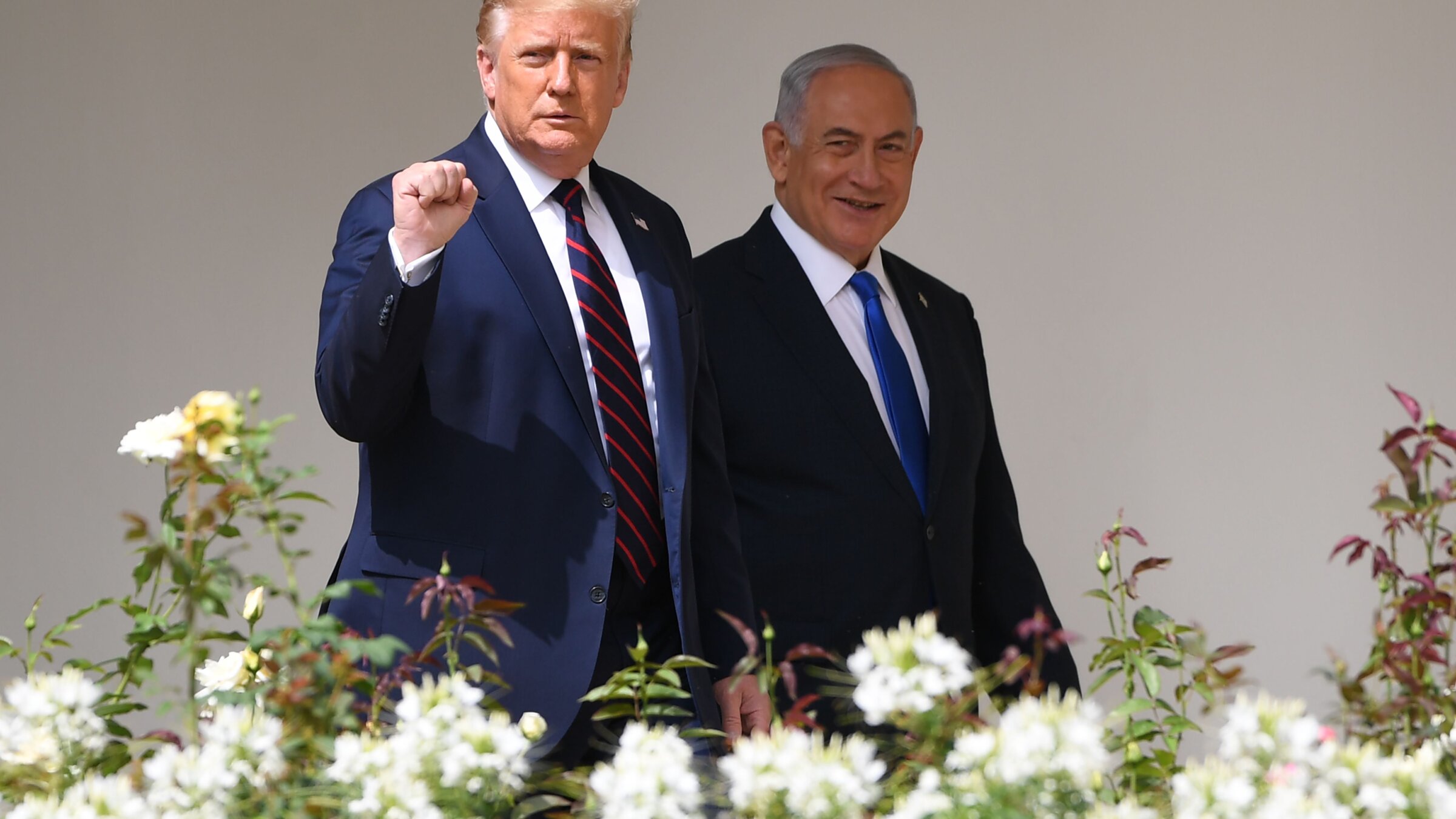 President-elect Donald Trump with Israeli Prime Minister Benjamin Netanyahu in 2020. 