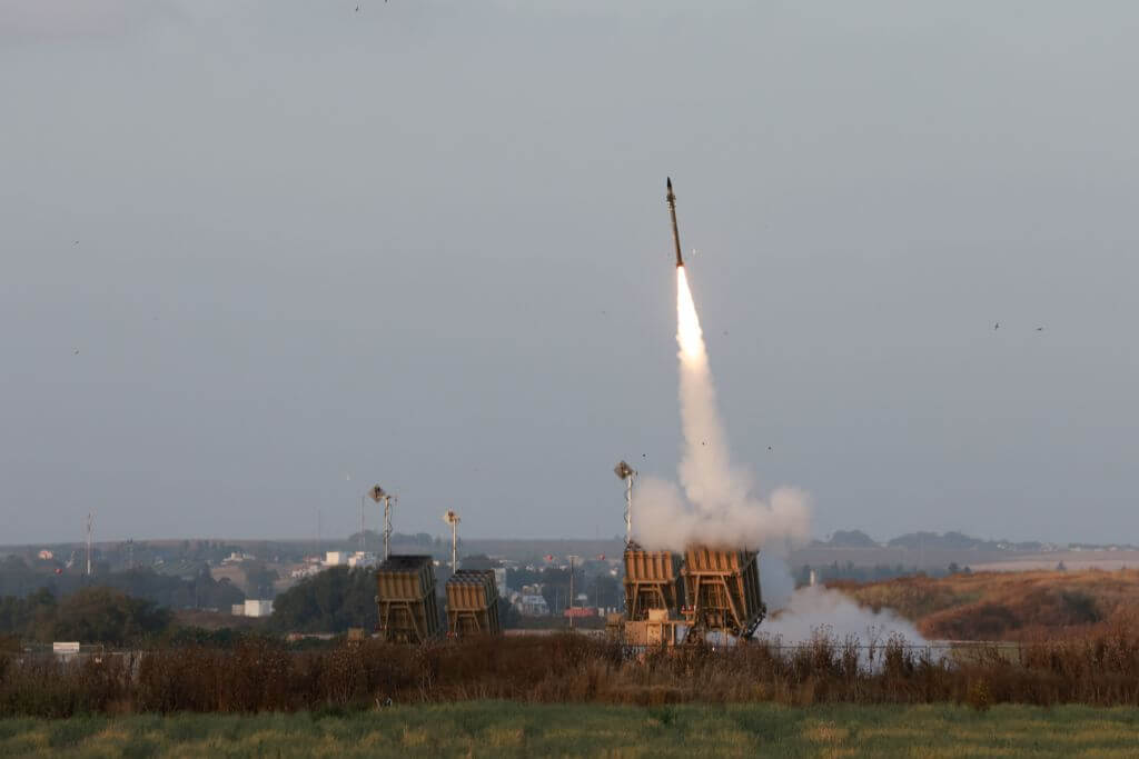 The Iron Dome defense system in soutern Israel on May 13, 2023. 