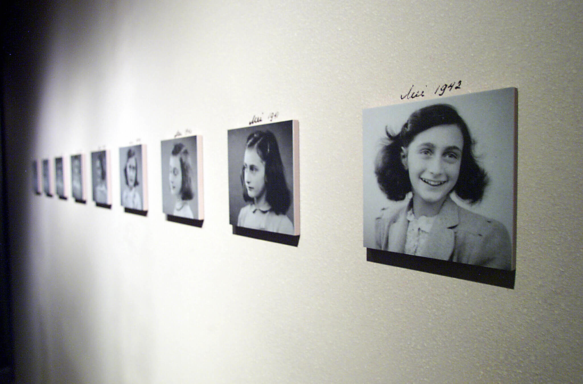 An image from an Anne Frank exhibit at The United States Holocaust Memorial Museum in Washington, DC.