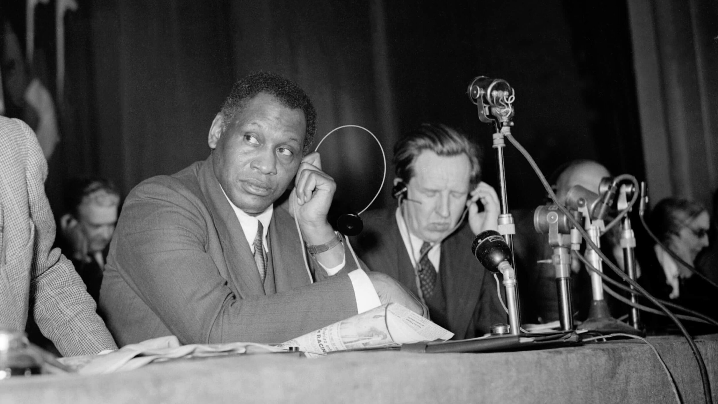 Paul Robeson in Moscow in 1949